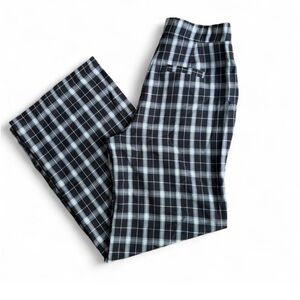 Unique Vintage Black and White Ginger Plaid Pants